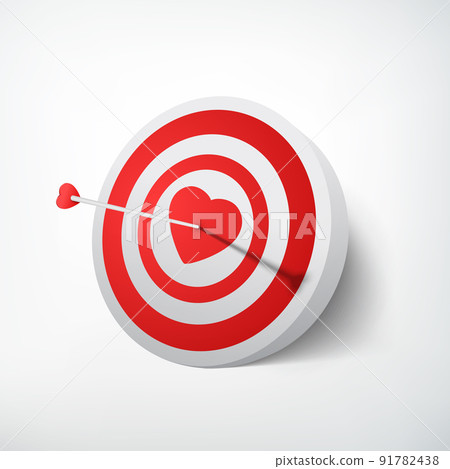 Valentines Day Target Concept 91782438
