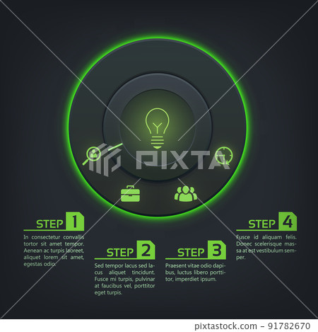 Abstract Infographic Template 91782670