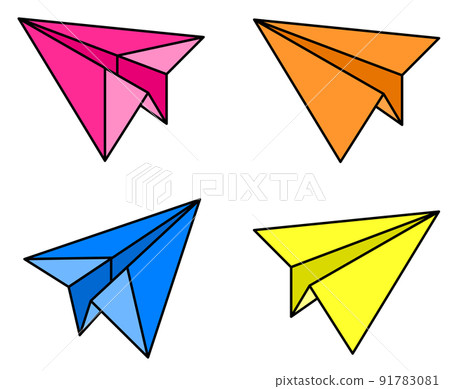 可以用摺紙製作，可以跳過玩的紙飛機 91783081