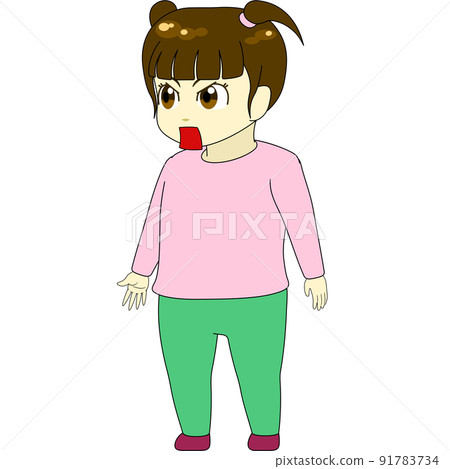 赤壁人物插畫(女,側身) 赤壁人物插畫(女,側身) 91783734
