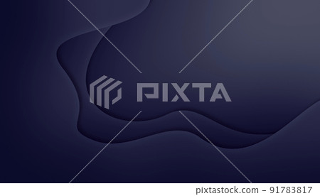 Paper cut wave dark Paper cut wave dark 91783817