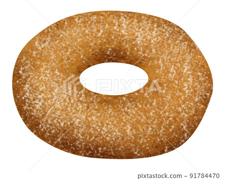 糖甜甜圈的手繪插圖 91784470