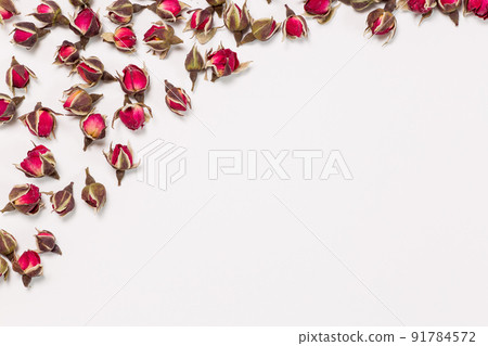 設計背景的干花玫瑰花蕾 91784572