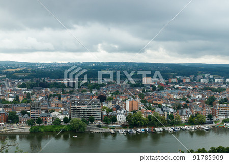 Panoramic view of city Namur, Wallonia, Belgium in summer Panoramic view of city Namur, Wallonia, Belgium in summer 91785909