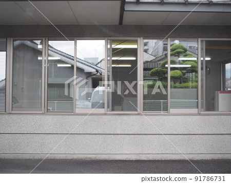 Window glass with a view Window glass with a view 91786731