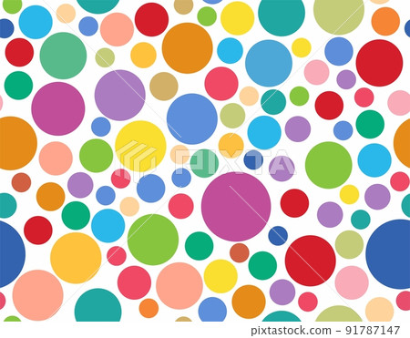 The background is seamless of multicolored circles of different sizes. The background is seamless of multicolored circles of different sizes. 91787147