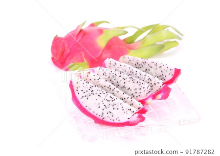 Dragon fruit pink fruit tropical cut dessert bright background Dragon fruit pink fruit tropical cut dessert bright background 91787282