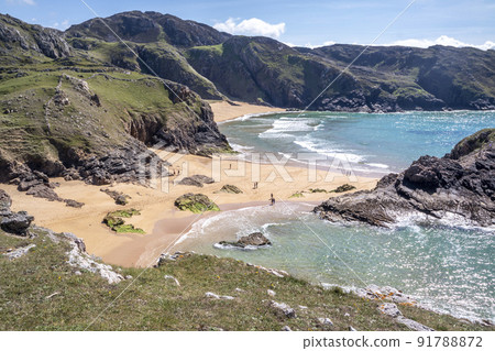 The Murder Hole beach, officially called Boyeeghether Bay in County Donegal, Ireland The Murder Hole beach, officially called Boyeeghether Bay in County Donegal, Ireland 91788872