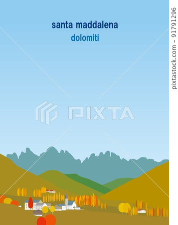 Santa Maddalena santa maddalena dolomites dolomiti 意大利 秋季 91791296
