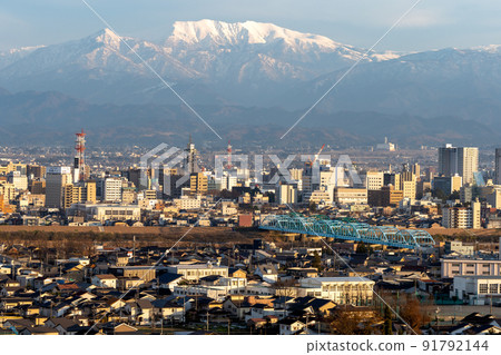 Tateyama mountain range from Kureha Mountain 91792144