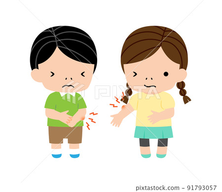 因昆蟲叮咬而患處腫脹的兒童 91793057