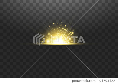 Shining golden stars isolated on transparent background. Effects, glare, lines, glitter, explosion, golden light. Vector illustration. Shining golden stars isolated on transparent background. Effects, glare, lines, glitter, explosion, golden light. Vector illustration. 91793122