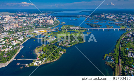 irkutsk city view panorama angara irkutsk city view panorama angara 91793453