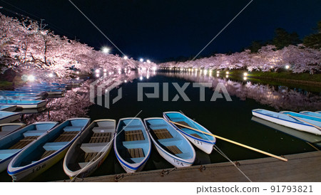 Hirosaki Park Night View Nishimochi Hirosaki Park, Hirosaki City, Aomori Prefecture 91793821