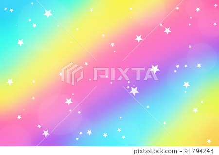 Cute colorful rainbow colors background with multiple stars Cute colorful rainbow colors background with multiple stars 91794243
