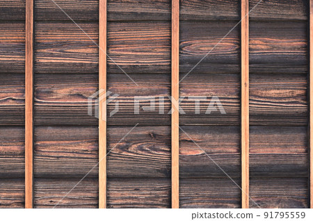 Japanese wooden fence as a background image Japanese wooden fence as a background image 91795559