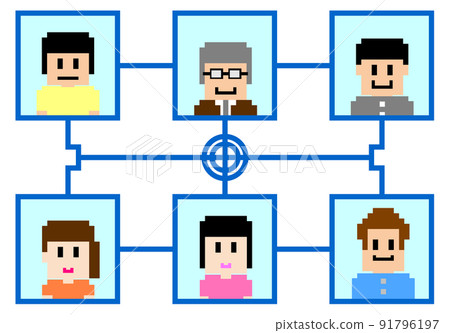 通過世界各地的網絡連接的人的插圖 插圖素材 圖庫