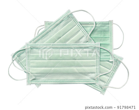 Doctor mask and corona virus protection isolated on a white background 91798471