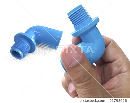 Plumbing pipes isolated on white background Plumbing pipes isolated on white background 91798636