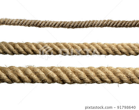 rope isolated on white background closeup rope isolated on white background closeup 91798640