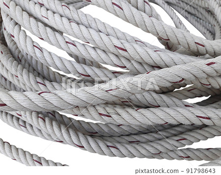 Rope isolated on white background 91798643