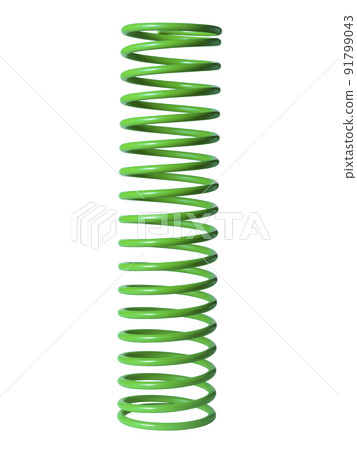 automotive suspension springs on a white background 91799043
