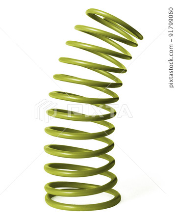 automotive suspension springs on a white background automotive suspension springs on a white background 91799060