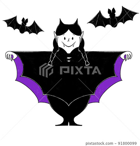 可以在 T 恤和卡片上直接使用的蠟筆風格萬聖節插圖-可愛的吸血鬼女孩- 可以在 T 恤和卡片上直接使用的蠟筆風格萬聖節插圖-可愛的吸血鬼女孩- 91800099