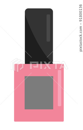 Nail polish. Cosmetic product for application to nails. Flat style. Vector. Nail polish. Cosmetic product for application to nails. Flat style. Vector. 91800136
