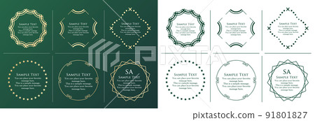 Fashionable frame. Design template. A set of gorgeous foreheads. Fashionable frame. Design template. A set of gorgeous foreheads. 91801827