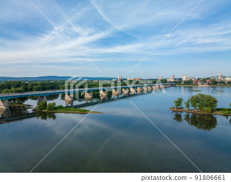 Harrisburg Capital and Susquehanna River 91806661