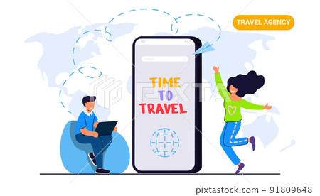 Travel around the world Time to travel Travel Agency 91809648
