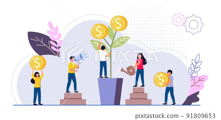 Investment and analysis money cash profits business concept for trading Investment and analysis money cash profits business concept for trading 91809653