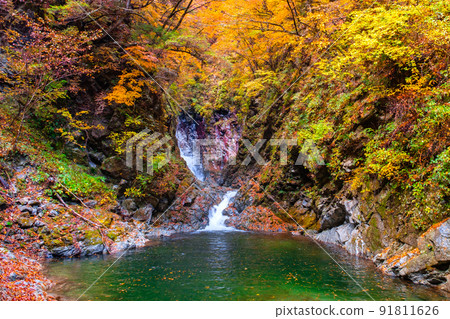 Ojiragawa Canyon(秋季):Sengabuchi Ojiragawa Canyon(秋季):Sengabuchi 91811626