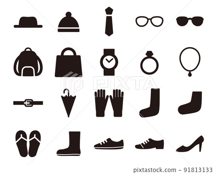 時尚圖標 set_black solid 91813133