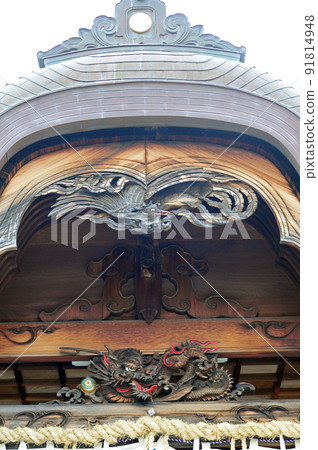 小豆島土莊八幡宮海殿山牆飾-1 91814948