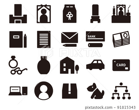 End of life_pictogram_black solid 91815343
