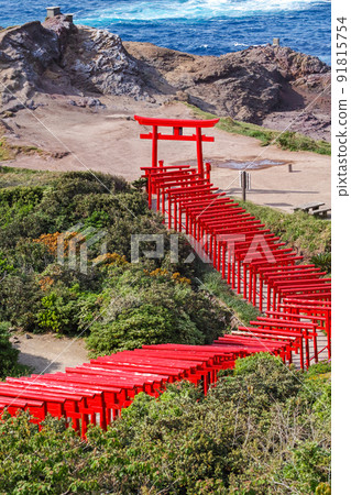 山口縣/新綠元乃隅神社（鳥居） 91815754