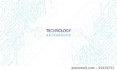 Technology circuit diagram concept. 91816731