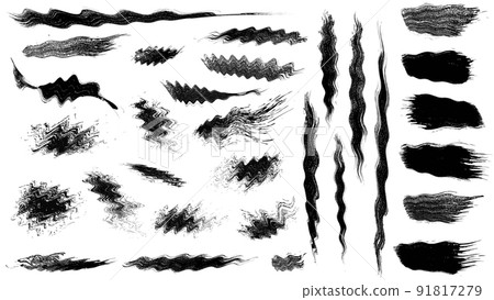 vector ink brush big set vector ink brush big set 91817279
