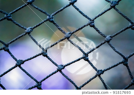 football goal net with blur background football goal net with blur background 91817693