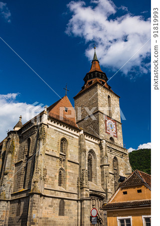 羅馬尼亞特蘭西瓦尼亞布拉索夫老城的黑人教堂 91819993