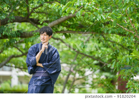 A man in a kimono 91820204