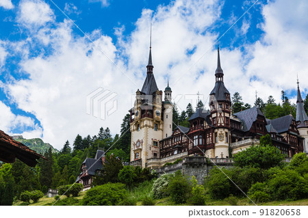 Perez Castle on the hill of Sinaia, Romania 91820658