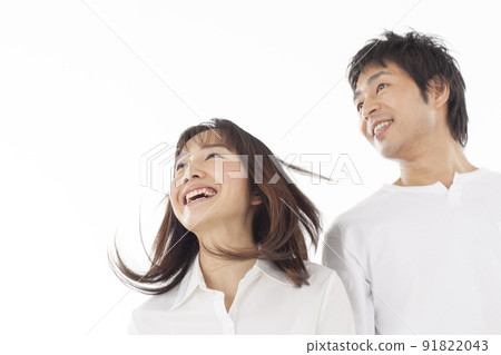 一對微笑的夫婦的畫象 91822043