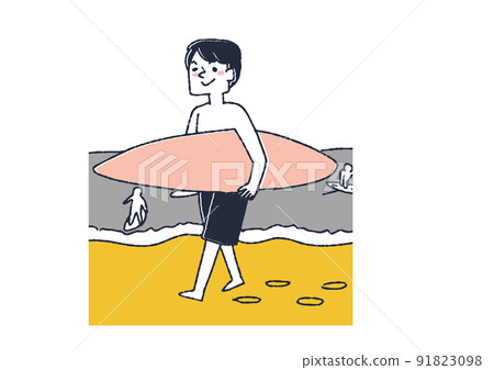 喜歡衝浪的男士 喜歡夏日休閒的男士 91823098