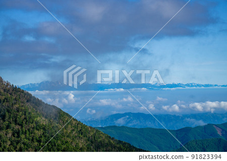 從千疊岳眺望北阿爾卑斯 從千疊岳眺望北阿爾卑斯 91823394