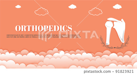 Abstract science medical orthopedics of shoulder and joint injury. The concept for hospital and research. Abstract science medical orthopedics of shoulder and joint injury. The concept for hospital and research. 91823921