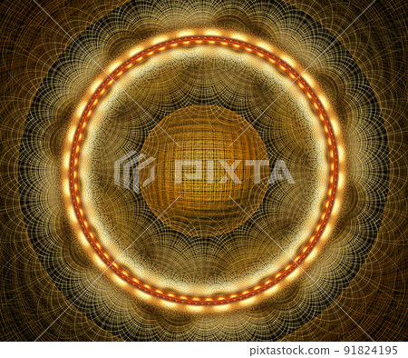 Computer generated colorful fractal artwork 91824195
