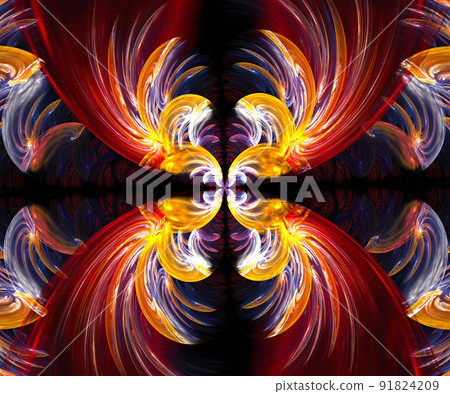 Computer generated colorful fractal artwork 91824209